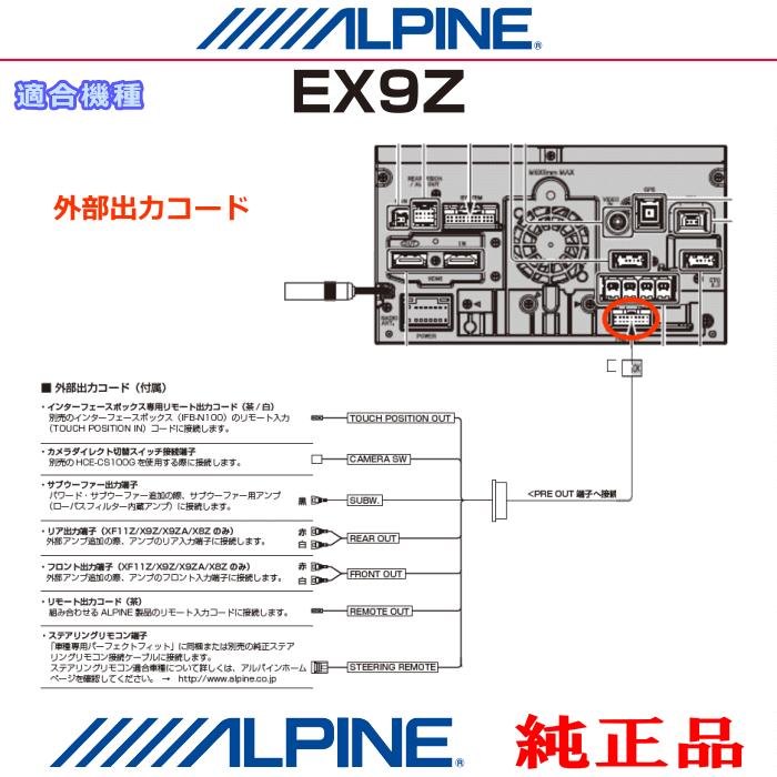 ALPINE（アルパイン） 『 』 純正 EX9Z 音声・サブウーファー