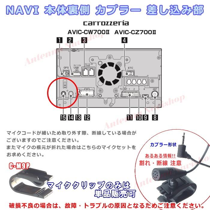 カロッツェリア AVIC-CW700 (*地図データ:2024年)