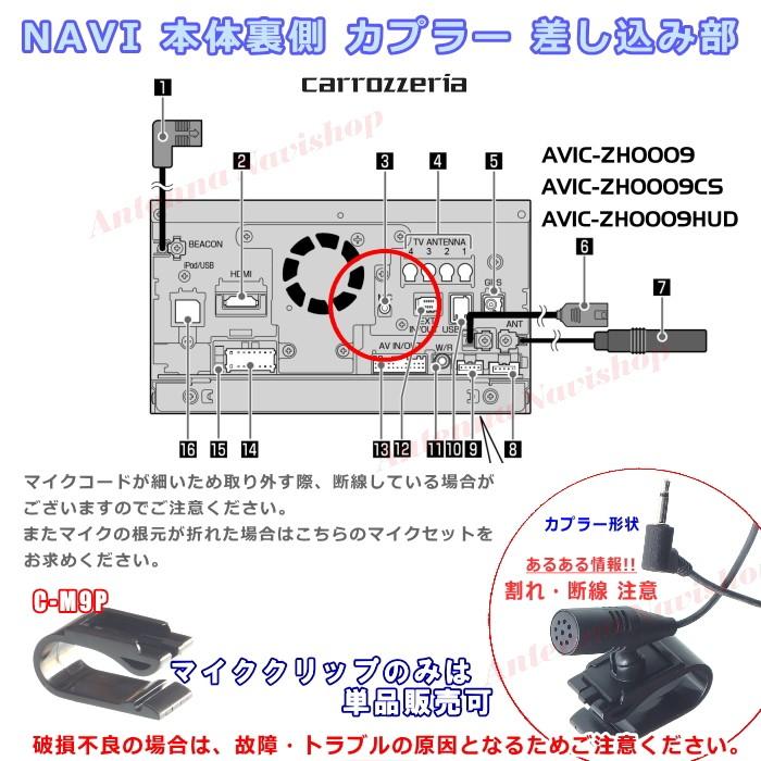 カロッツェリア パイオニア AVIC-ZH0009 純正品 ハンズフリー 音声認識