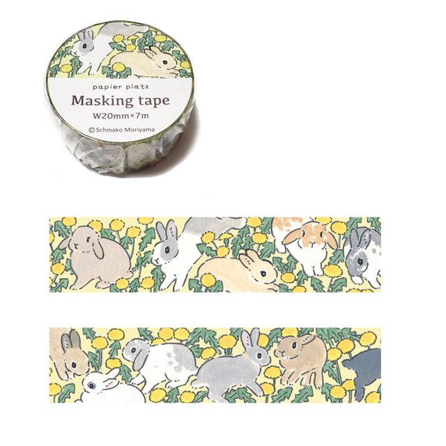 Moriyama Schinako さん マスキングテープ花うさぎ