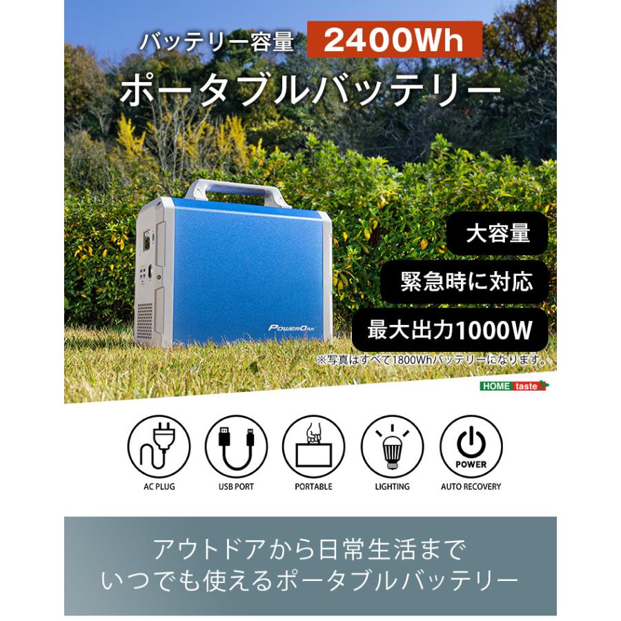 ポータブルバッテリー Eb240 大容量 2400wh バッテリー キャンプ 災害 モバイルバッテリー 停電 地震 バッテリー 車中泊 ソーラーパネル充電 液晶パネル 大容量 リチウム 蓄電池 Eb240 アンスリウム Anthurium