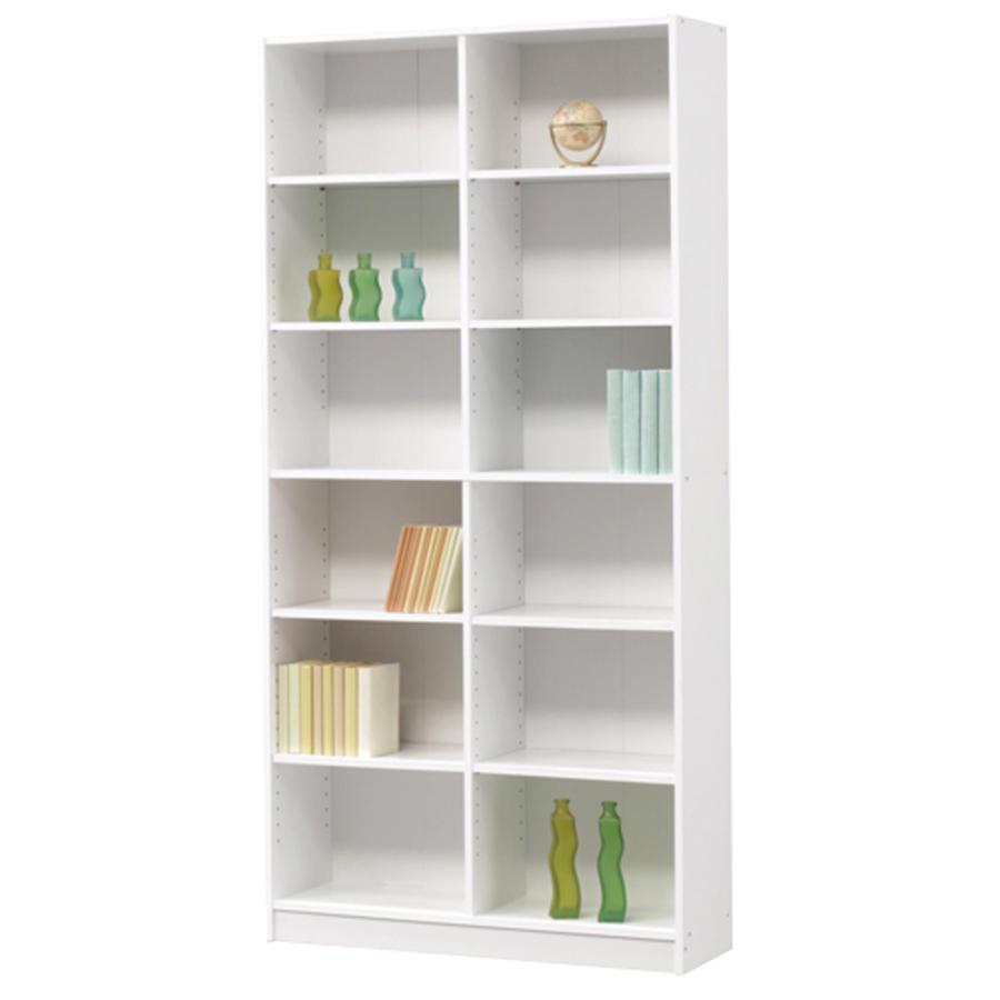 書棚 本棚 シェルフ ラック 幅88cm シンプル コンパクト おしゃれ ダークブラウン ホワイト 高さ180cm 大容量 収納 zlv