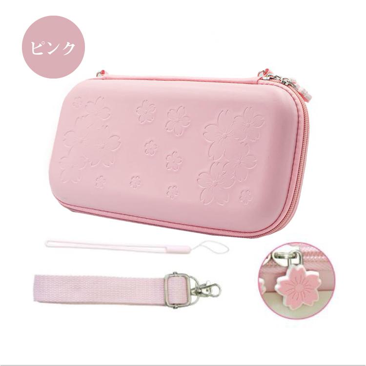 ♡NintendoSwitch 桜ピンク♡ Sakura Cat Glitter Switch Standard OLED Case - Moon Clear