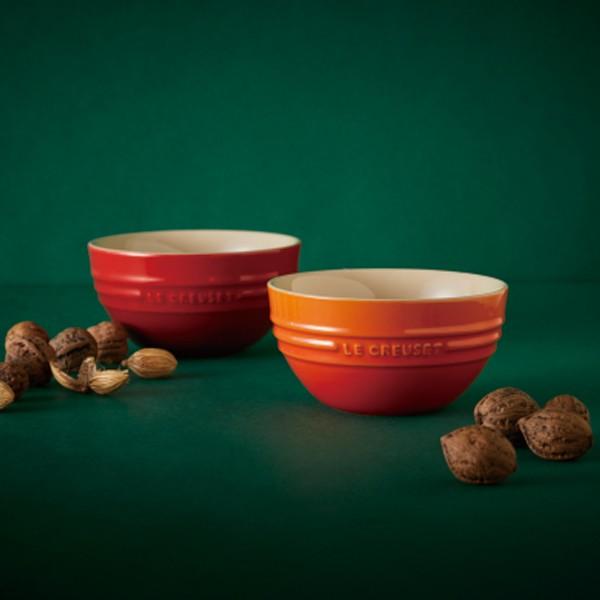 LE CREUSET ルクルーゼ ライスボールL チェリーレッド 2個セット