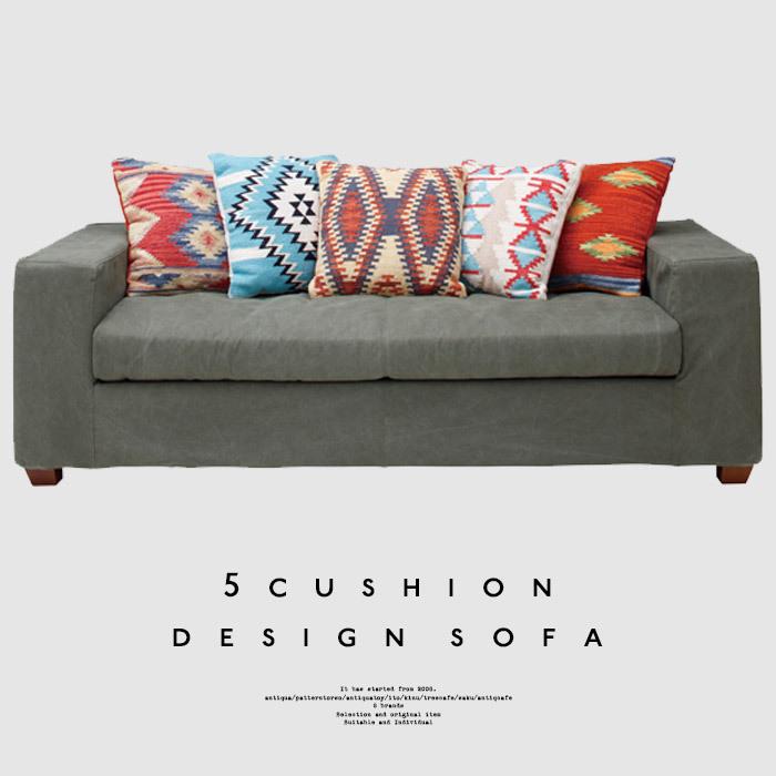 ソファ 3人掛け リビング インテリア シンプル おしゃれ クッション付き Ht Antiqcafe 通販 Yahoo ショッピング