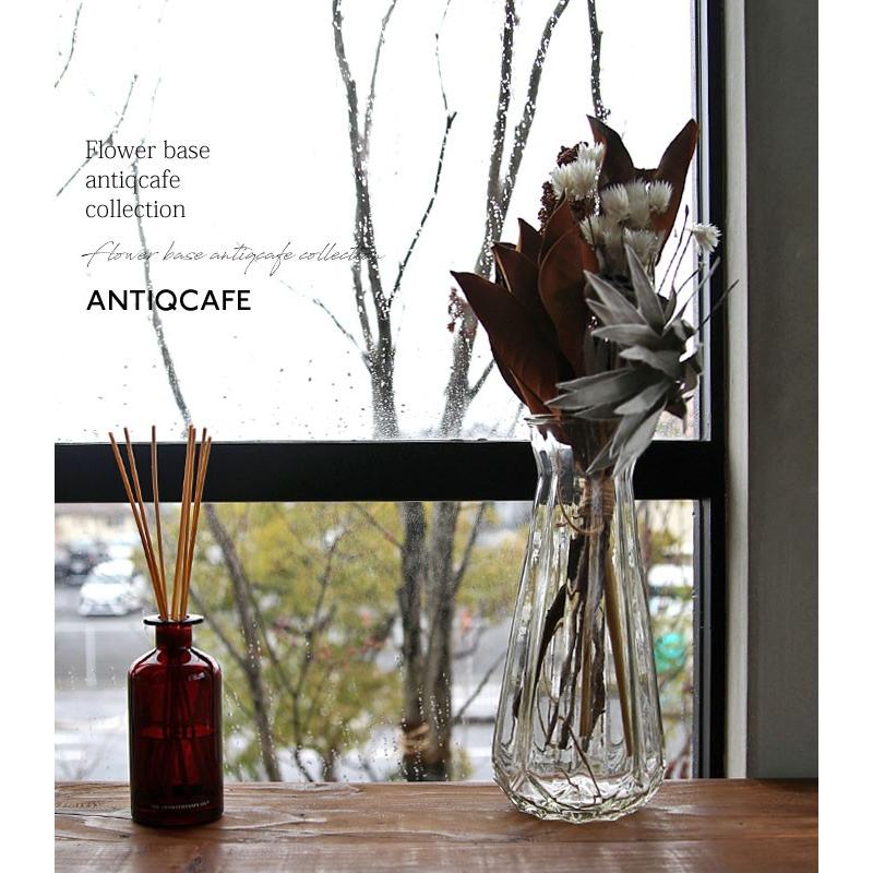フラワーベース ガラス 花瓶 インテリア おしゃれ 透明 室内 レトロ シンプル :POS-00032:antiqcafe - 通販 -  Yahoo!ショッピング
