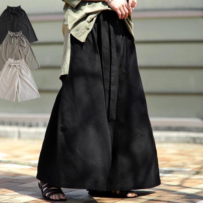 ワイドパンツ おしゃれ ボトムス パンツ ロング 綿100 レディース Sx Antiqcafe 通販 Yahoo ショッピング