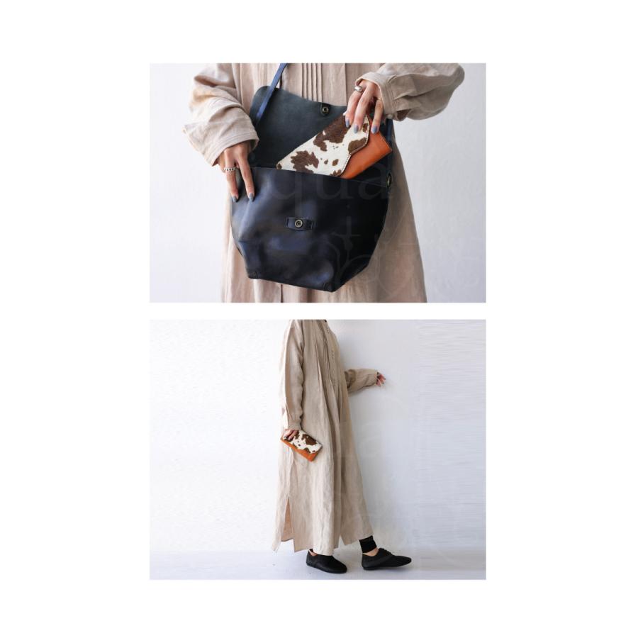 ＊antiqua ハラコ レザー長財布＊アンティカ antiqua（アンティカ） 再入荷予定有!数量限定販売。ハラコ本革財布
