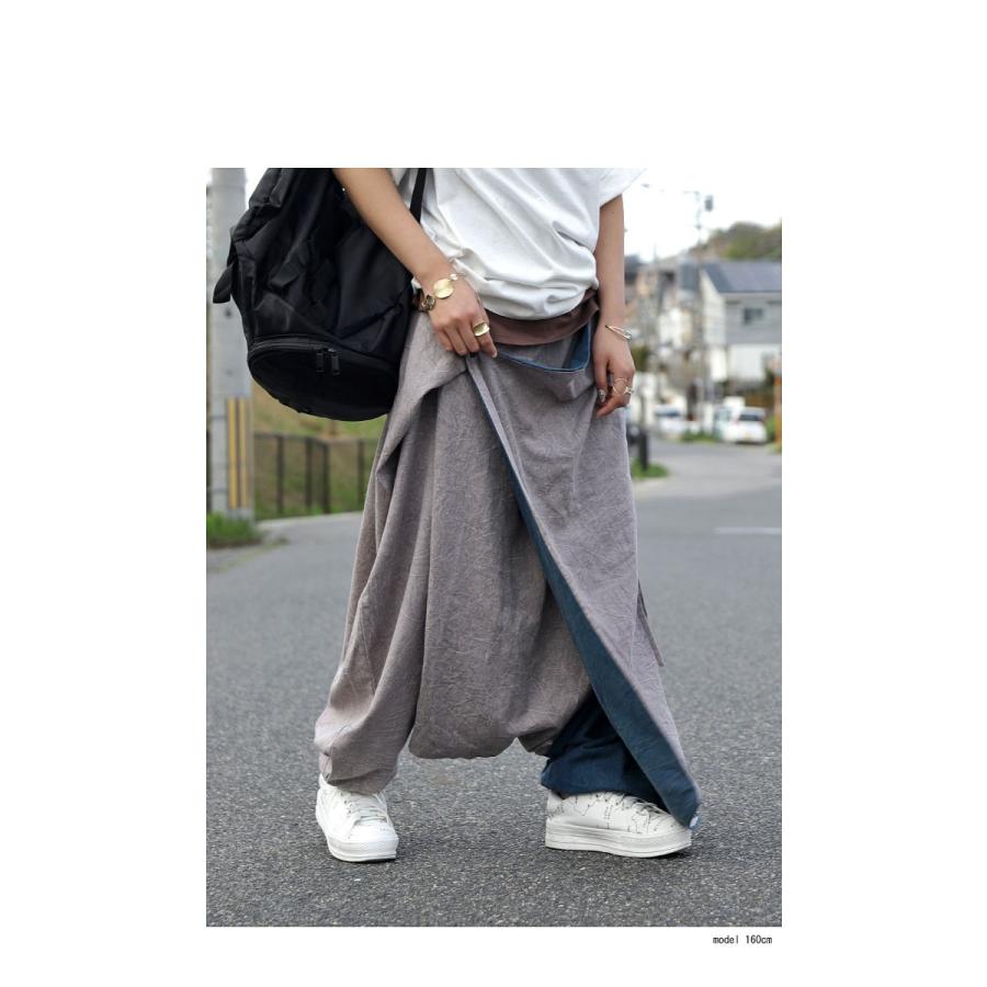 antiqua（アンティカ） パンツ ボトムス 変形サルエル サルエル