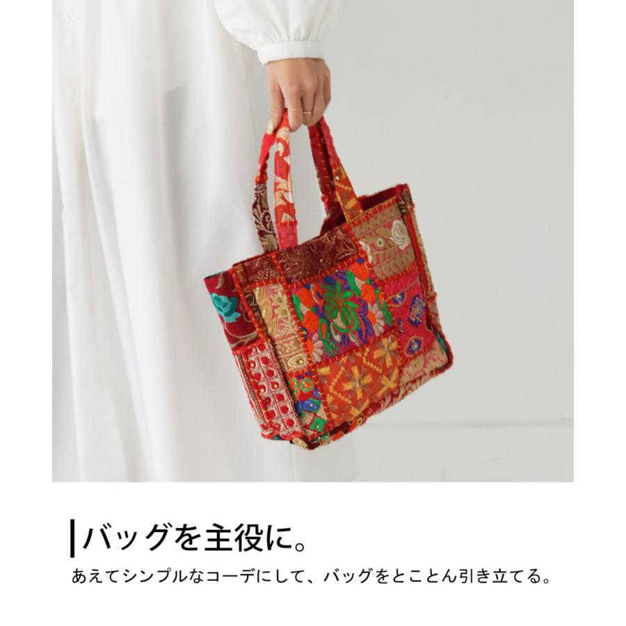 antiqua（アンティカ） トートバッグ カラフル刺繍 レディース バッグ