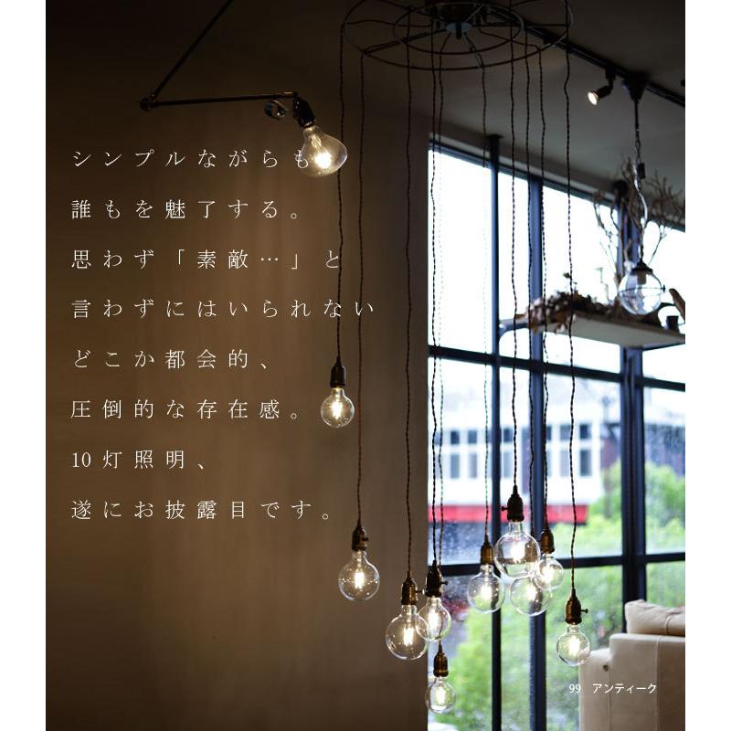ペンダントライト シーリング 10灯 LED電球付き オリジナル 天井照明