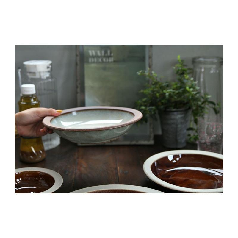 ポイント10％！2月25日20時〜3月26日10時 和モダンな陶器プレート 深皿