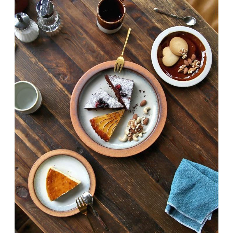 手作り 陶器プレート 日本製 27cm 平皿 食器・メール便不可 : antiqua