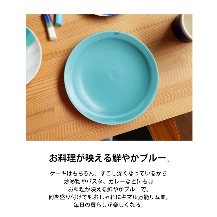 皿 リム皿 プレート PLATE 約19cm 手作り 食洗機対応 電子レンジ対応