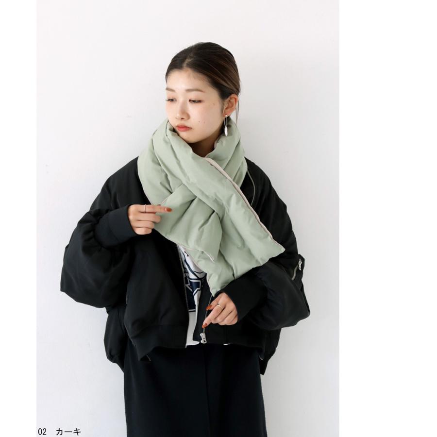 ■新品同様■ UNDERCOVERISM アンダーカバイズム ナイロン キルティング マフラー ストール 防寒具 ブラック系 FE3193 マフラー ストール 大判 110×18 ショール 羽織 キルティング・メール便