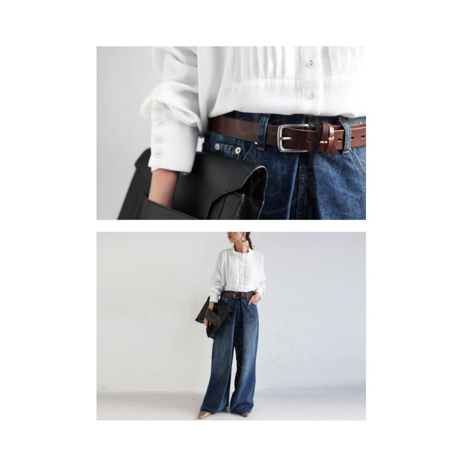 本革ベルト ベルト レディース 本革 レザーベルト きれいめ 再再販 メール便不可 配送員設置