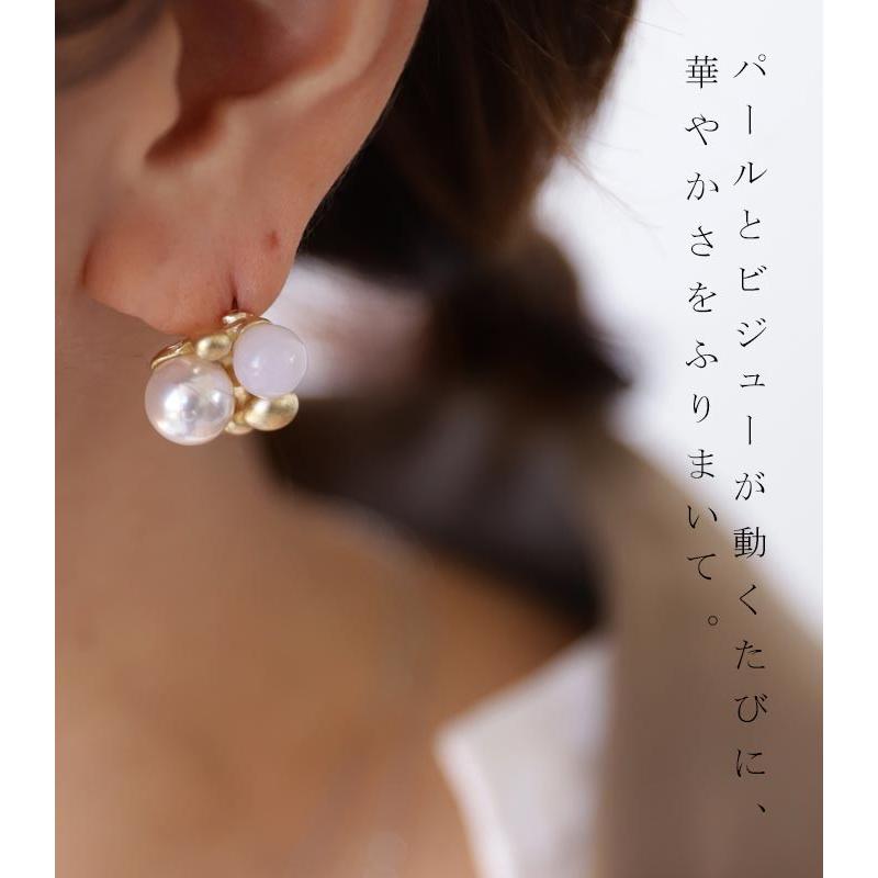 アクセサリー アクセ ピアス レディース ゴールド シルバー パールビジューピアス 再再販 10ptメール便可 母の日 Aj Antiqua 通販 Yahoo ショッピング