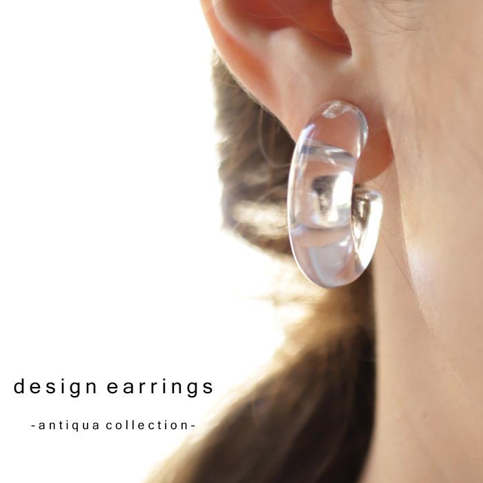 アクセサリー アクセ レディース クリア フープイヤリング イヤリング 10ptメール便可 Aj Antiqua 通販 Yahoo ショッピング