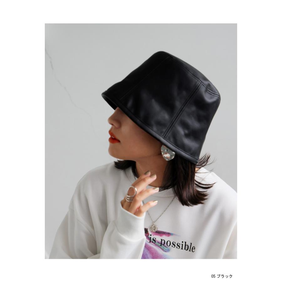 antiqua フェイクレザー バケットハット 帽子 レディース ハット antiqua フェイクレザー バケットハット 帽子 レディース ハット