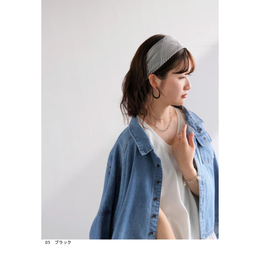 antiqua 千鳥柄スカーフ ヘアバンド スカーフ レディース ヘア
