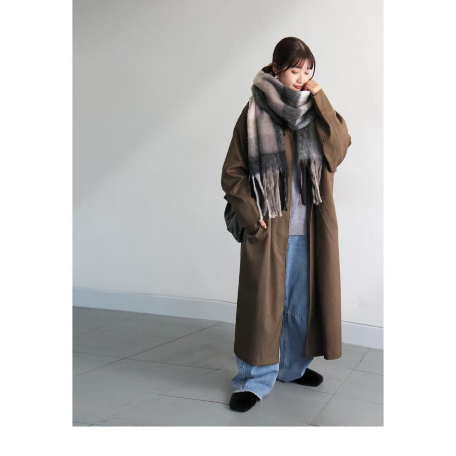 antiqua（アンティカ） チェック柄 マフラー ストール レディース 大判