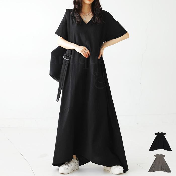 antiqua（アンティカ） リネンライクワンピース ワンピース レディース