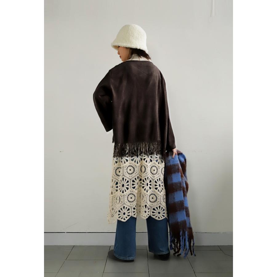 カーディガン ジャケット アウター フリンジ 羽織 レディース トップス