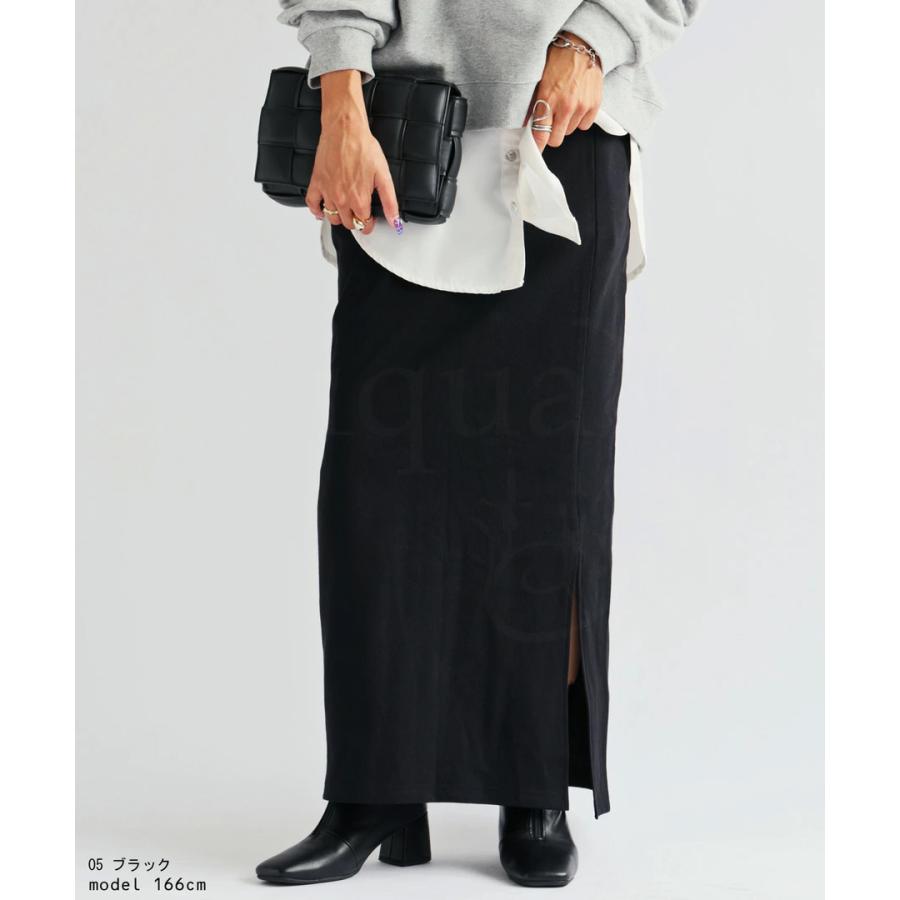 antiqua（アンティカ） シュッと美シリーズ リブスカート レディース