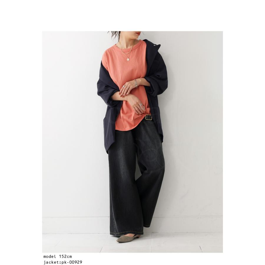 コットンTシャツ Tシャツ レディース トップス 半袖 無地 ・80ptメール便可 | antiqua | 27