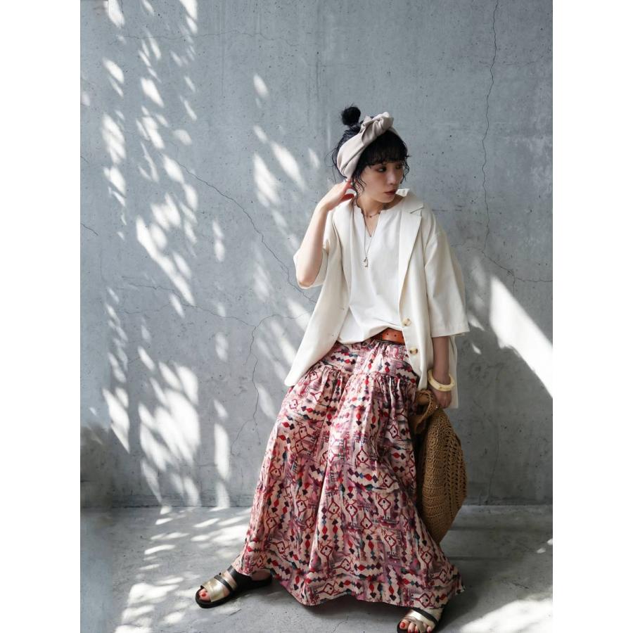 イークラット♪デザインスカート♪未使用品♪ antiqua（アンティカ） 予約7月下旬納期 ティアードスカート