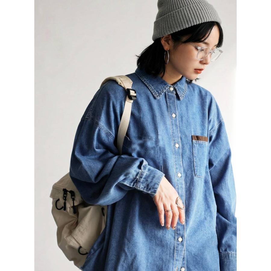 antiqua（アンティカ） デニムシャツ レディース 長袖 レギュラー