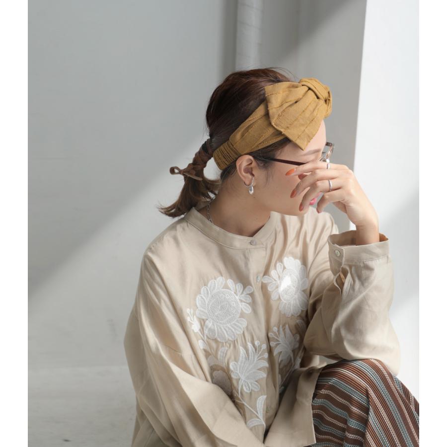 ヘアバンド レディース ヘアアクセ ターバン コットンリネン メール便不可 正規販売店 1月14日10時 再販