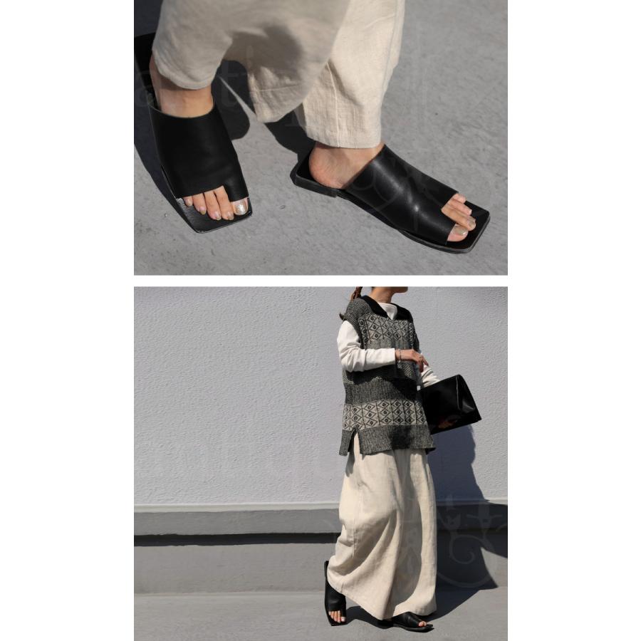 【今季新作】新品未使用チェーンベルトサンダル antiqua スクエアサンダル サンダル 靴 レディース トング