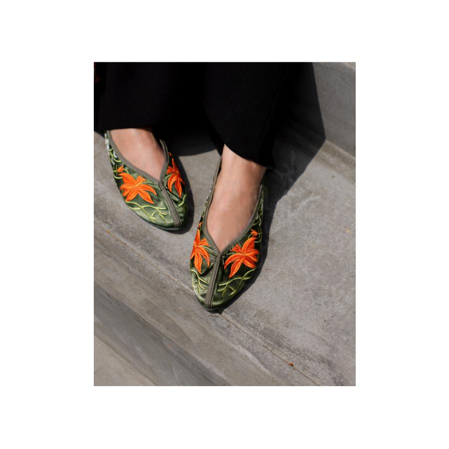 新品】ALBERTA FERETTI 花柄刺繍サンダル24.0cm 