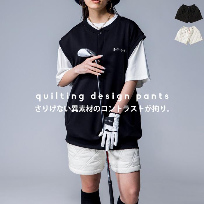 antiqua ANTIQUA GOLF×STCH キルトショートパンツ レディース antiqua ANTIQUA GOLF×STCH キルトショートパンツ レディース