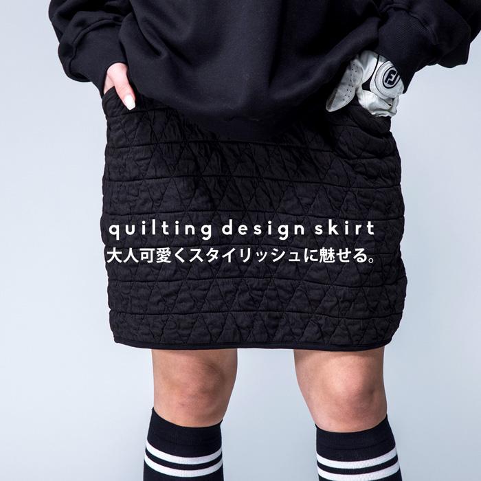 antiqua（アンティカ） ANTIQUA GOLF×STCH キルティングスカート 送料