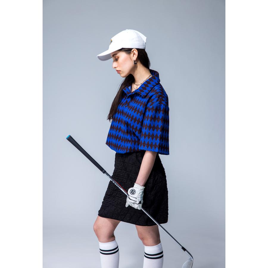 キルティングスカート 新品タグ付き antiqua（アンティカ） ANTIQUA GOLF×STCH キルティングスカート 送料