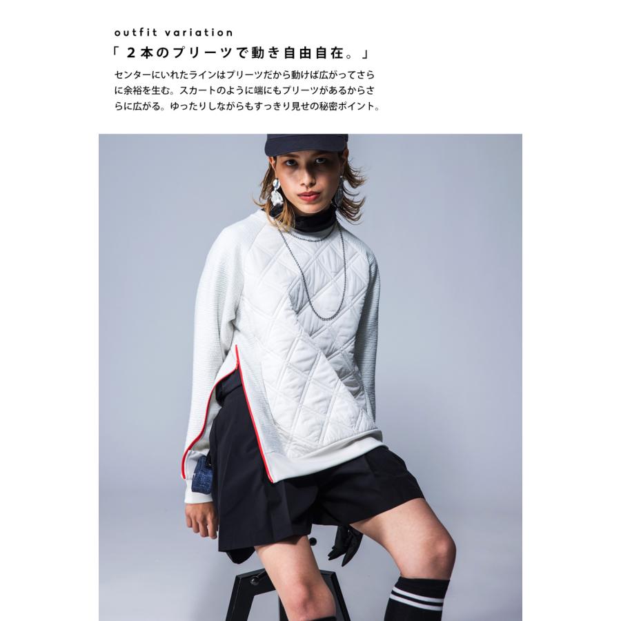 ANTIQUA GOLF×STCH プリーツハーフパンツ レディース 送料無料・再入荷 80ptメール便可 | antiqua | 14