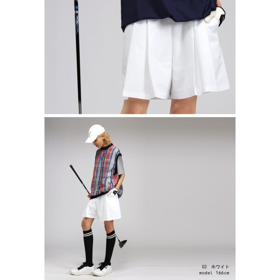 antiqua（アンティカ） ANTIQUA GOLF×STCH プリーツハーフパンツ