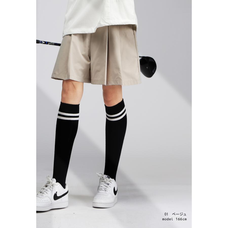 ANTIQUA GOLF×STCH プリーツハーフパンツ レディース 送料無料・再入荷 80ptメール便可 | antiqua | 08