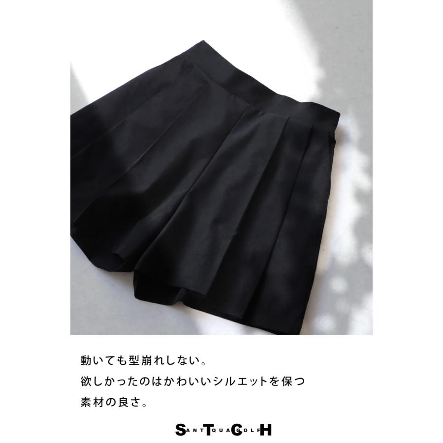 ANTIQUA GOLF×STCH プリーツハーフパンツ レディース 送料無料・再入荷 80ptメール便可 | antiqua | 09