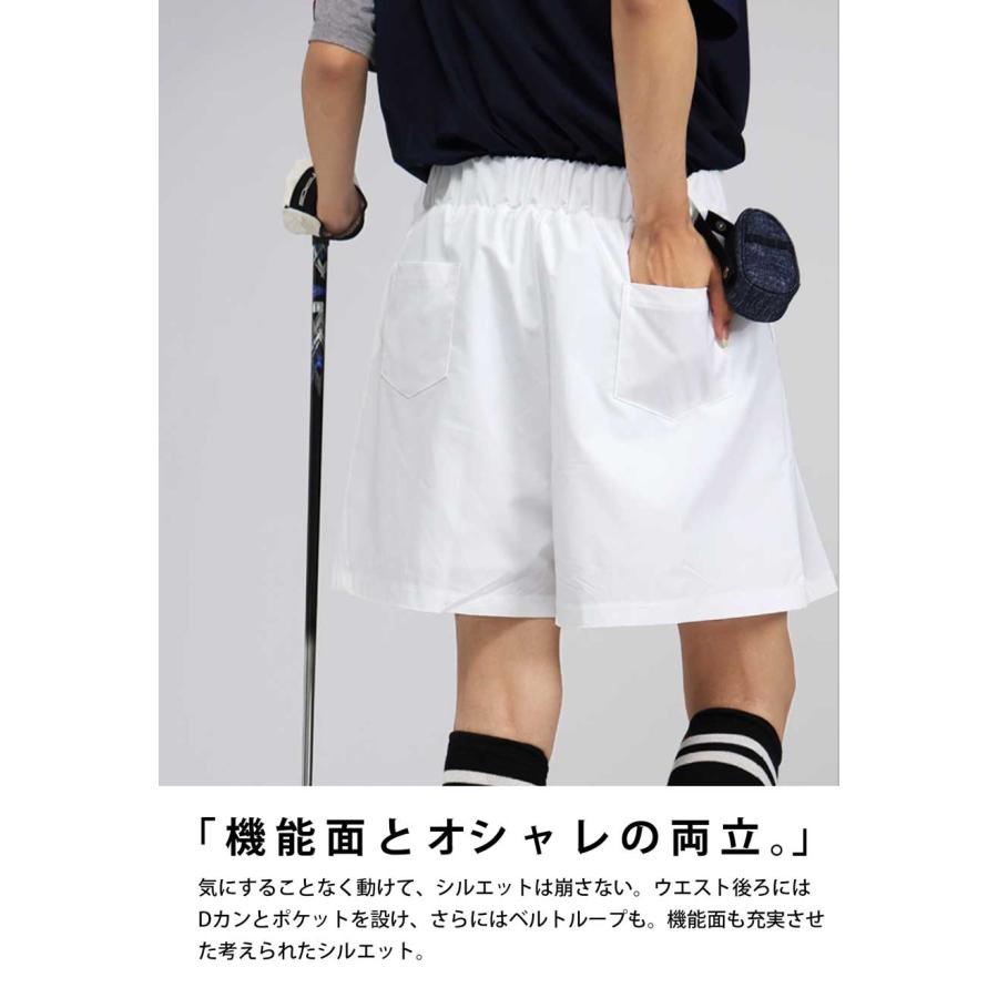 antiqua（アンティカ） ANTIQUA GOLF×STCH プリーツハーフパンツ