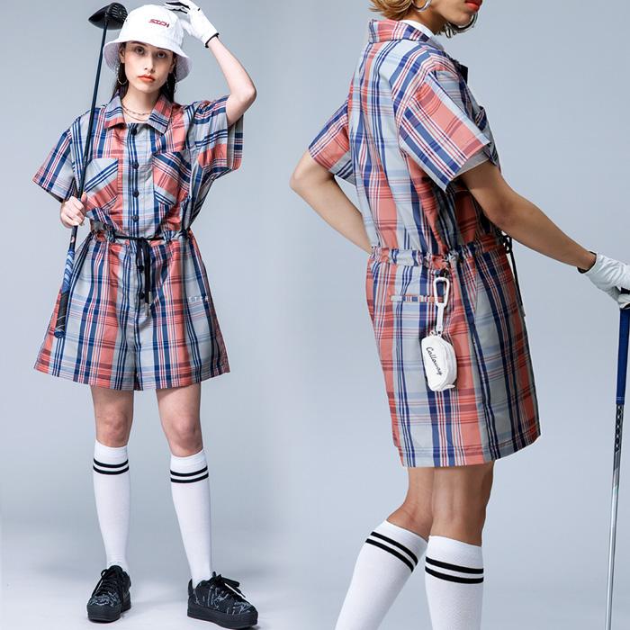antiqua ANTIQUA GOLF×STCH オールインワン レディース 送料無料