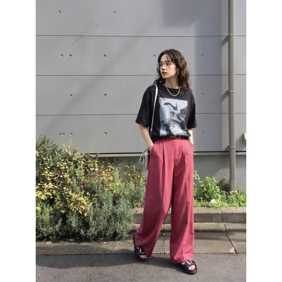 HARING　クラシックタックパンツ レディース antiqua（アンティカ） タックパンツ パンツ レディース ロング 無地