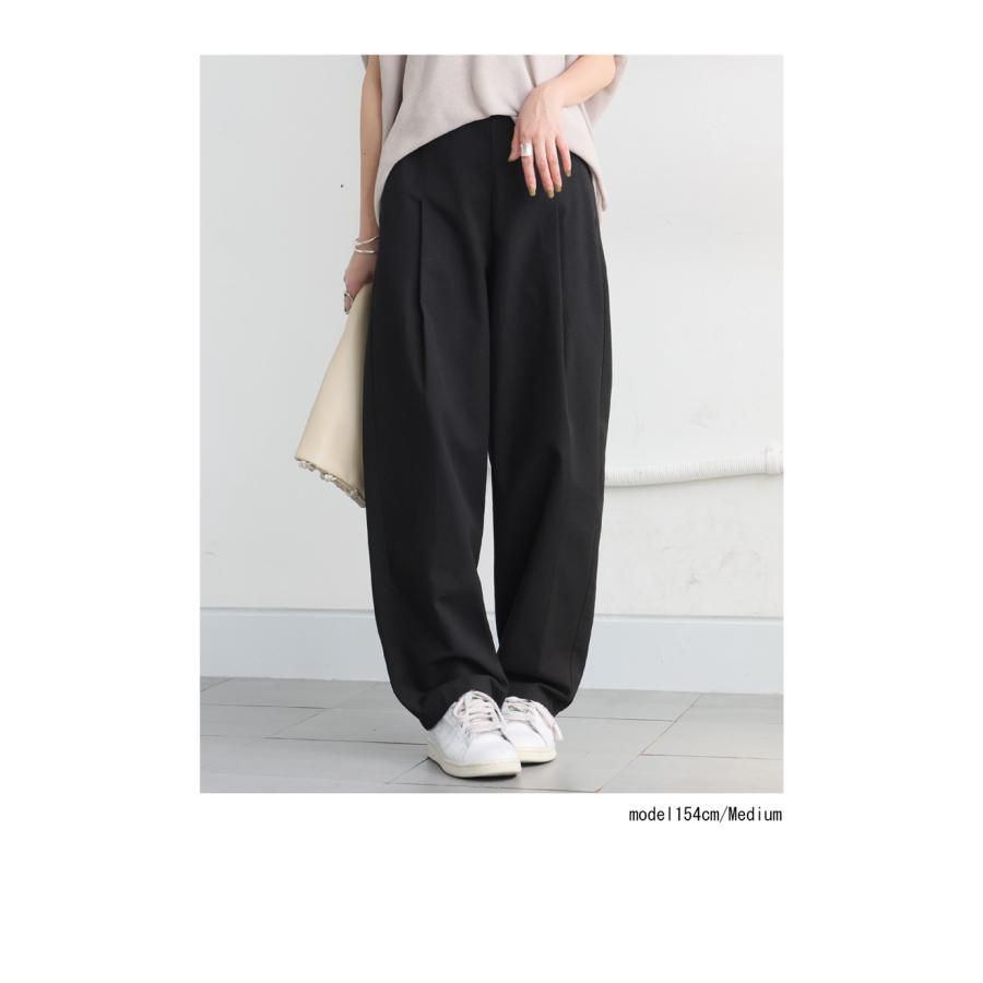 antiqua（アンティカ） 育てるリネン テーパードパンツ レディース 