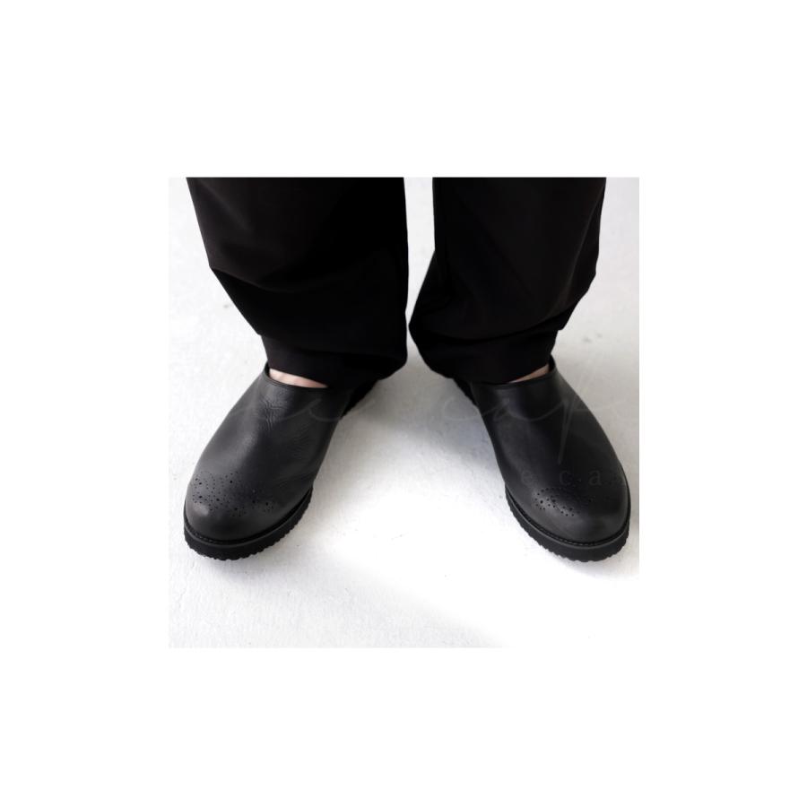 本革 日本製 サボシューズ メンズ 靴 レザー サボ 送料無料・メール便不可【Z】 父の日｜antiqua｜03