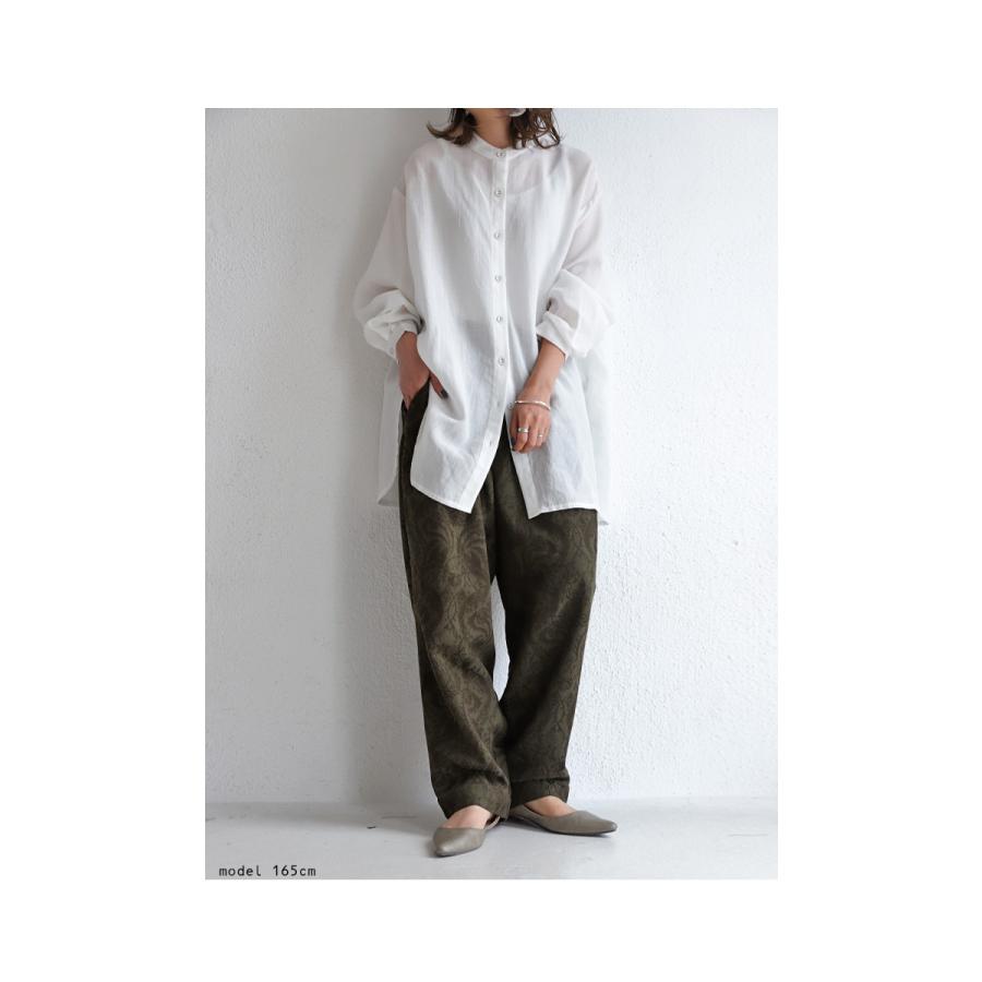 antiqua（アンティカ） ジャガードパンツ 柄パンツ パンツ レディース