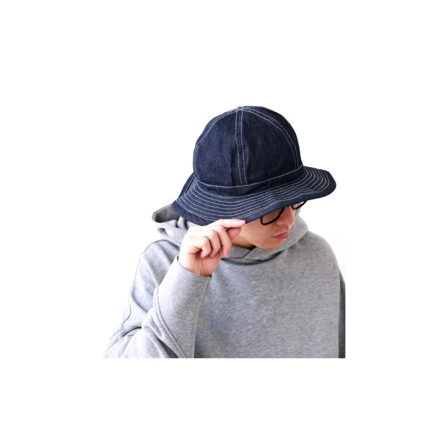 antiqua デニムハット 帽子 メンズ ハット 綿100 デニム・500pt