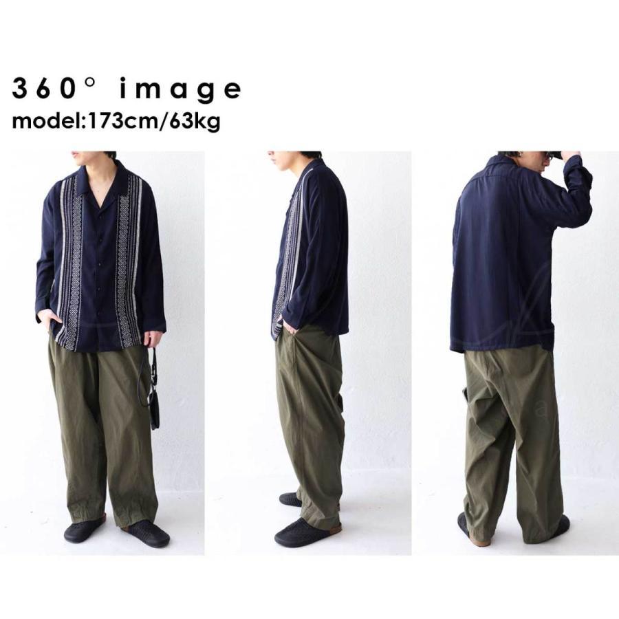 antiqua（アンティカ） 刺繍シャツ シャツ メンズ トップス 長袖 開襟