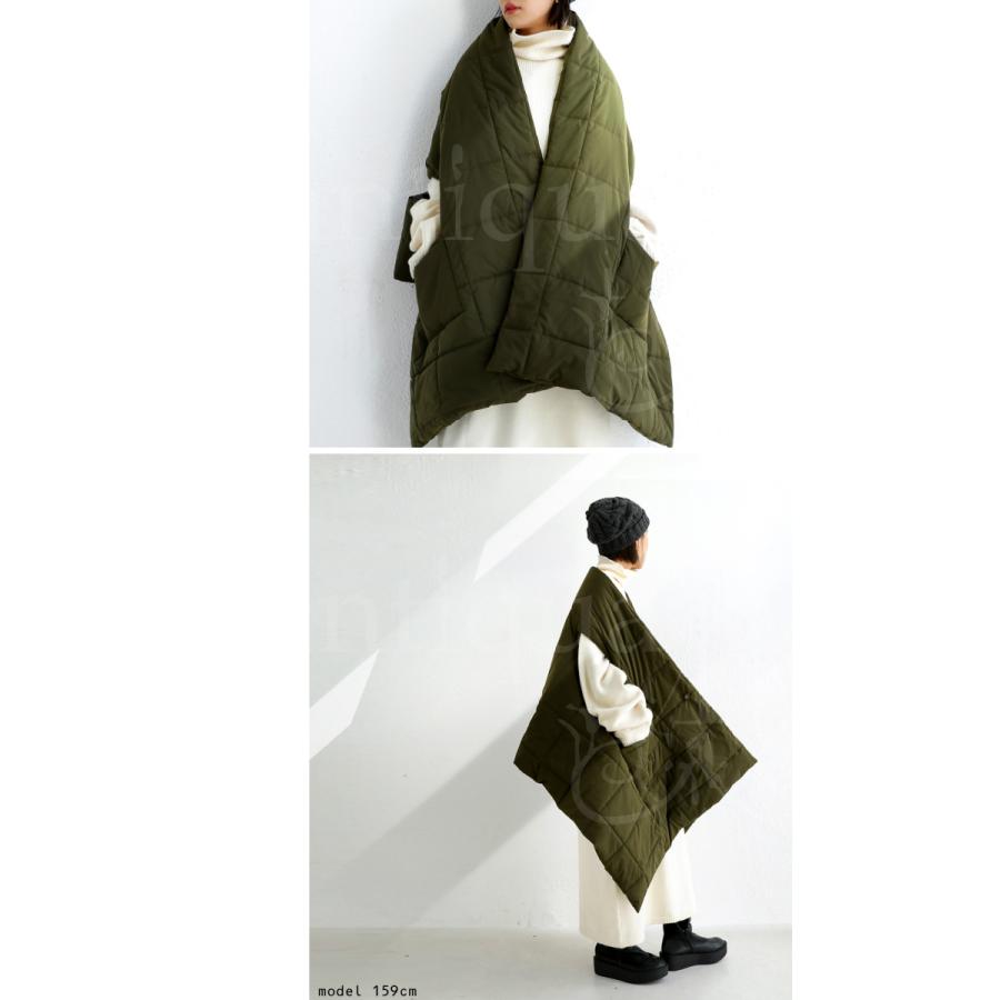 【完売品】アンティカ 中綿　ベスト　黒　アウター　羽織 antiqua 中綿ベスト アウター レディース ロング丈 羽織り 送料